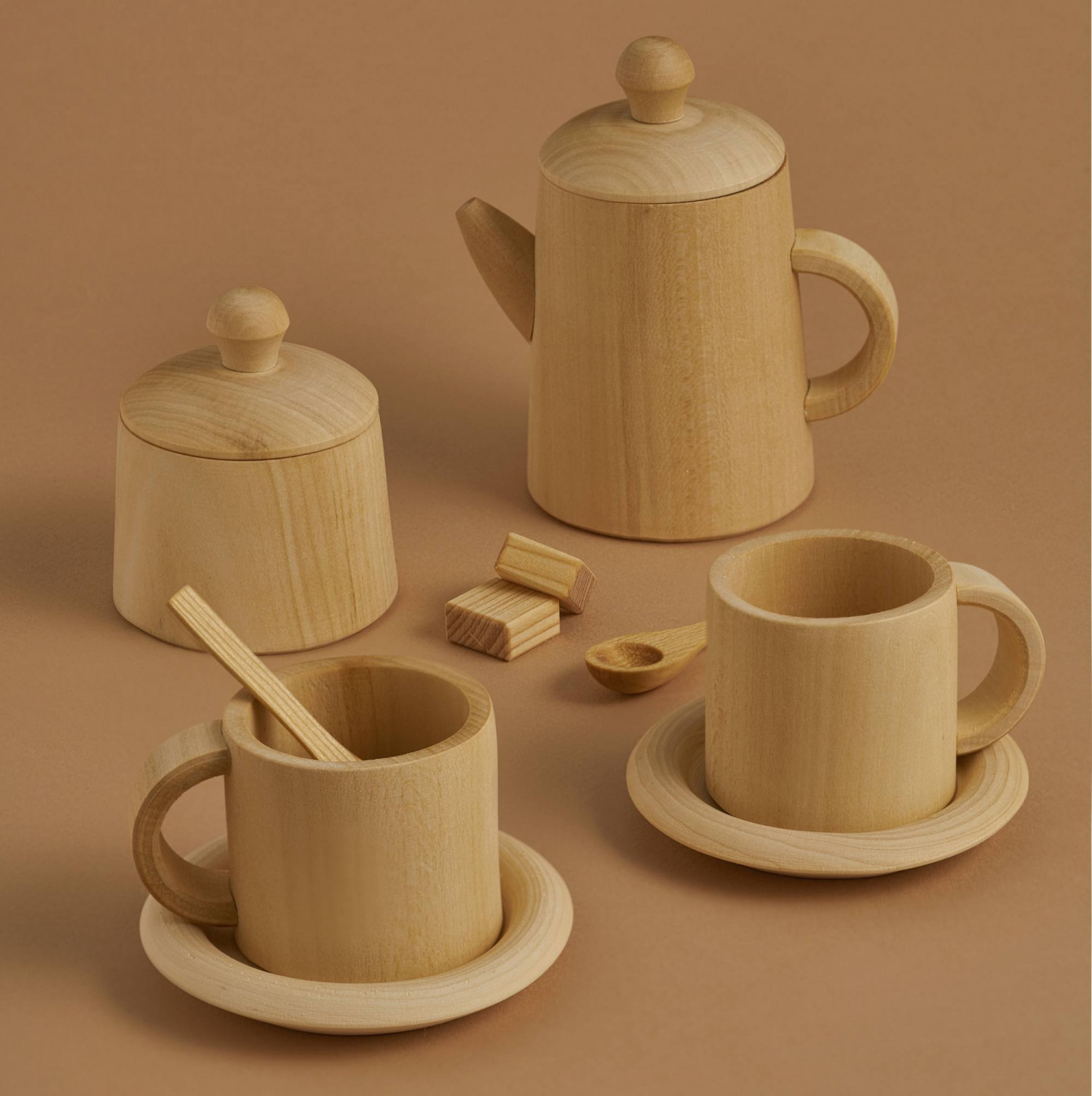 Green Striped Mushroom Tea Pot